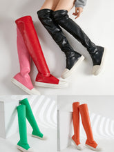 Load image into Gallery viewer, PU Knee Boots