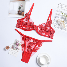 Load image into Gallery viewer, Sexy Lace Flower Bikini Set