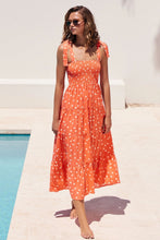 Load image into Gallery viewer, Women Lace-up Print Long Dress