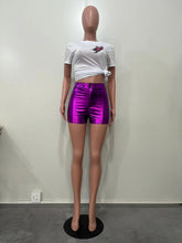 Load image into Gallery viewer, Shiny Women PU Shorts
