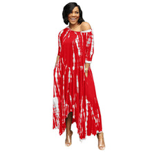 Load image into Gallery viewer, Off Shoulder Slit Maxi Dress