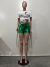 Load image into Gallery viewer, Shiny Women PU Shorts