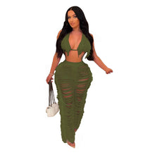 Load image into Gallery viewer, Women Bikini Tassel Pants Set