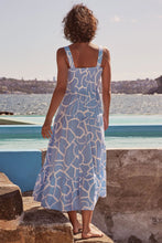 Load image into Gallery viewer, Women Lace-up Print Long Dress
