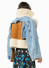 Load image into Gallery viewer, Jeans Fur Coat