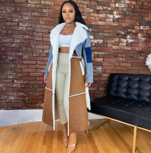 Load image into Gallery viewer, Jeans Fur Coat