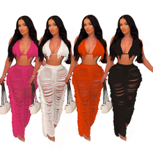 Load image into Gallery viewer, Women Bikini Tassel Pants Set