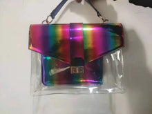 Load image into Gallery viewer, Rainbow Flip Flops Slippers with Bag Sets