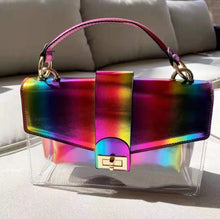 Load image into Gallery viewer, Rainbow Flip Flops Slippers with Bag Sets