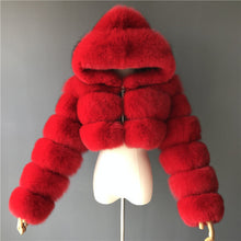 Load image into Gallery viewer, Faux Fox Fur Coat