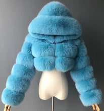 Load image into Gallery viewer, Faux Fox Fur Coat