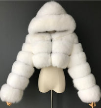 Load image into Gallery viewer, Faux Fox Fur Coat