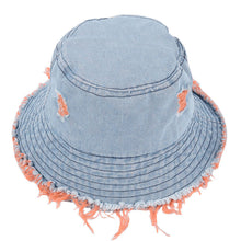 Load image into Gallery viewer, Summer Outdoor Hat Denim Bucket Hat
